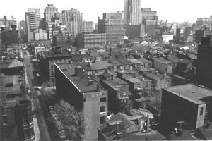 Washington Square West aerial view