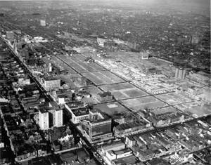 Yorktown pre-construction aerial view