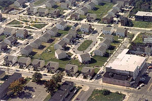 West Poplar aerial view